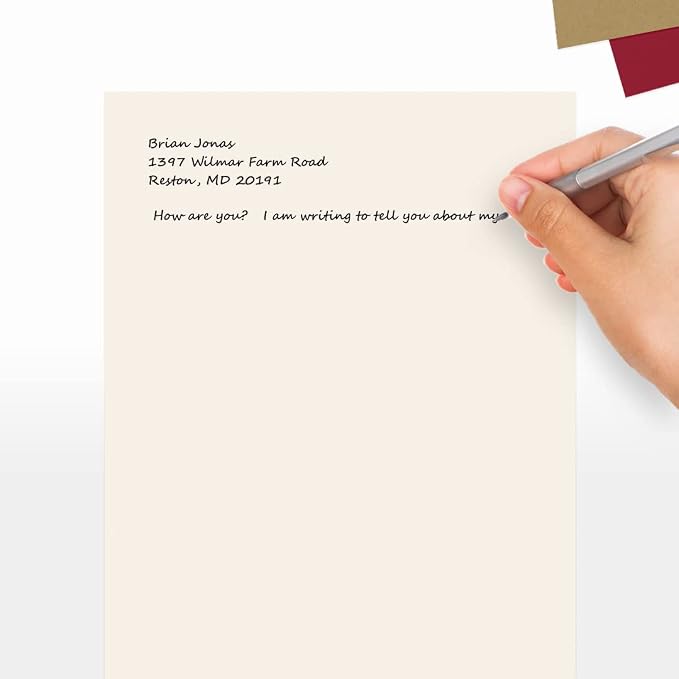 LUXPaper 8.5" x 11" Cardstock | Letter Size | Ivory | 65lb. Cover | 50 Qty - Image 5