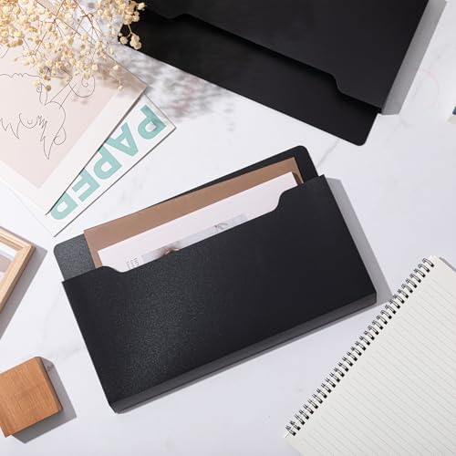 Feifeiya Magnetic File Holder Wall, 13.8 x 8.3 Inch, Horizontal, Black