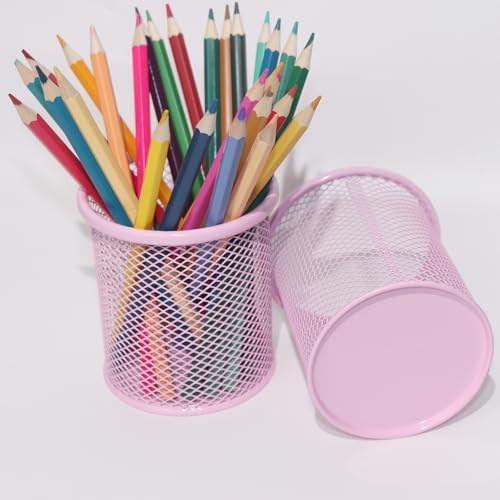 Pen Holder Mesh Pencil Holder Metal Pen Holder Cup Pencil Cup Holder