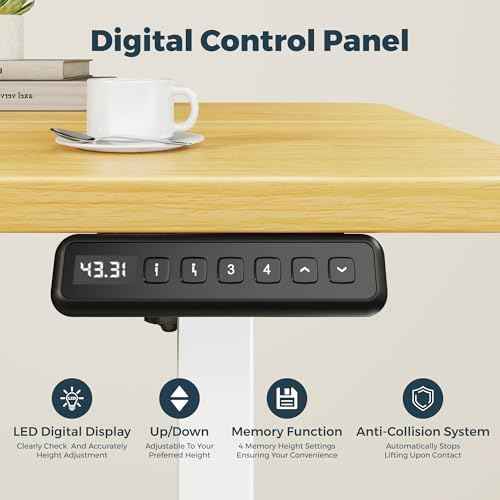47''x24''One-Piece Adjustable Small Standing Desk for Home Office