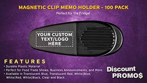 Custom Magnetic Memo Holders Set of 10/50/100 by DISCOUNT PROMOS