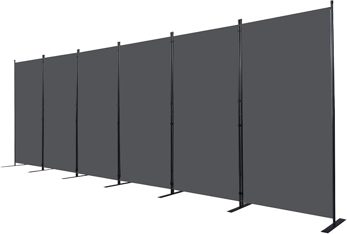 CHOSENM Room Divider, 6 Panel Folding Privacy Screens by CHOSENM