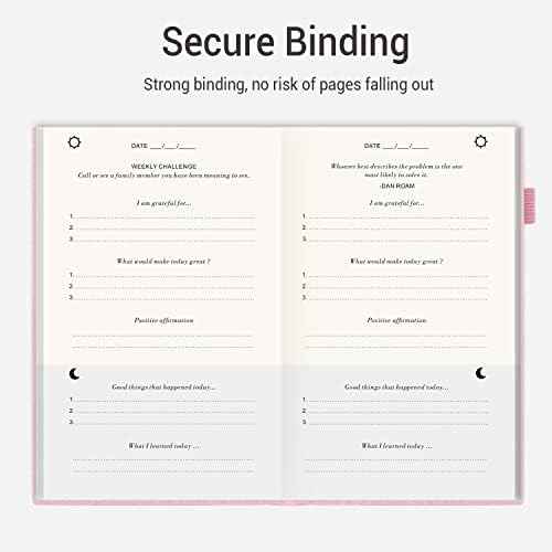 The Gratitude Journal - Inspire Thankfulness, Mindfulness, Positivity, Happiness, Affirmation, Productivity & Self Care - Undated Daily Reflection & Gratitude Journal for Women & Men - Upgraded with