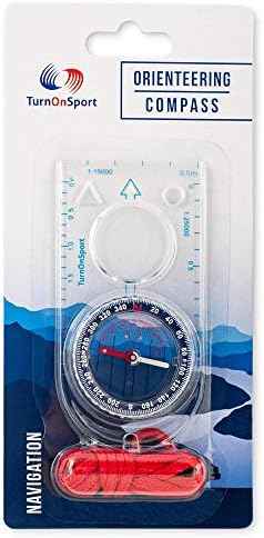 Orienteering Compass - Hiking Backpacking Compass | Advanced Scout Compass Camping and Navigation | Boy Scout Compass Kids - Children Compasses for Map Reading - Baseplate Compass Survival