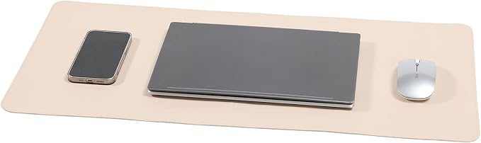 Wolaile Desk Blotter Pad, 27x13 inch PU Leather Computer Mouse Mat, Non-Slip by Wolaile