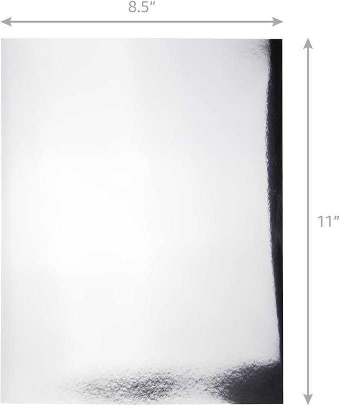 Hygloss Metallic Cardstock Sheets – 200 Shiny Gold & Silver Sheets, 8.5” x 11” - Image 2