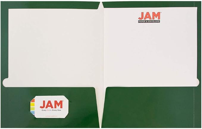 JAM PAPER Laminated Two Pocket Glossy School Folders - Image 2