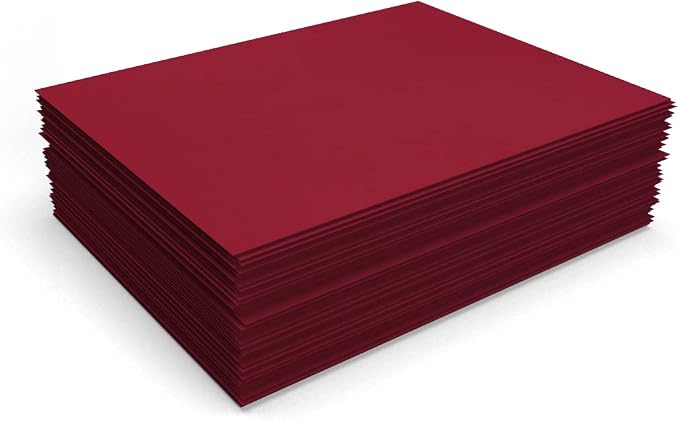 LUXPaper 8.5" x 11" Paper | Letter Size | Garnet Red | 80lb. Text | 500 Qty - Image 4