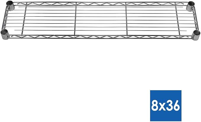 Shelving Inc. 8" d x 36" w x 64" h Chrome Wire Shelving - Image 2