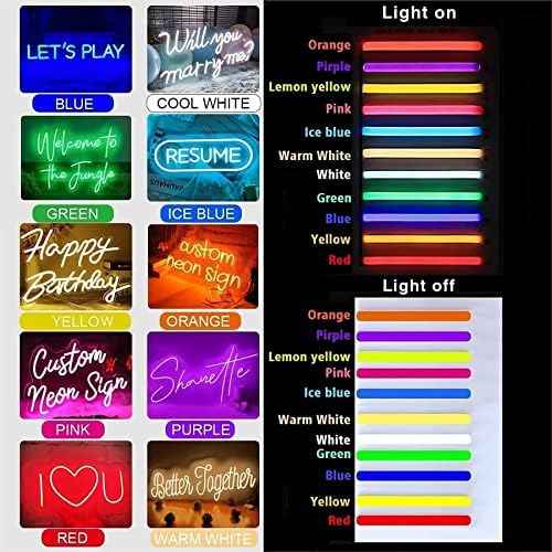 Wakklia Custom Neon Signs, Neon Name Sign Customizable for Wall Decor