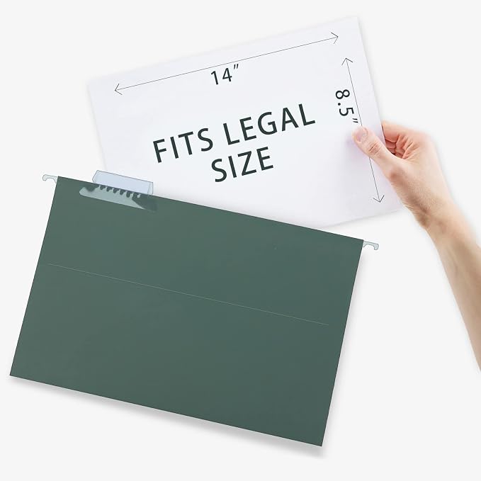 HERKKA Hanging File Folders, 30 Pack Reinforced Legal Size Hanging Folders - Image 3
