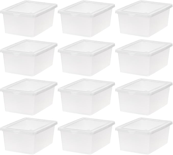 IRIS USA 12-Pack Storage Bins by IRISUSA
