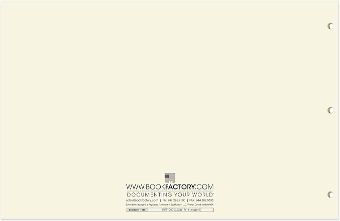 BookFactory Ledger Sheets/Large 6 Column Accounting Ledger Columnar Loose Leaf - Image 3