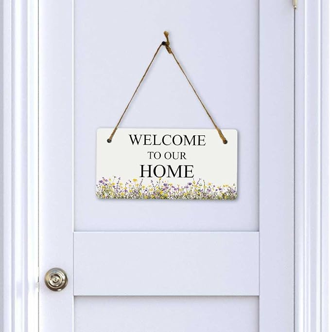 Signs ByLITA Wildflower Meadow Personalized Hanging Wall or Door Sign | Custom - Image 6