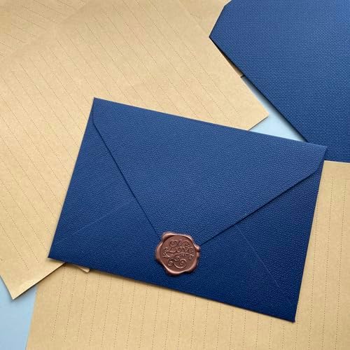 Tuhangcc Stationery Writing Paper and Envelopes Set with Jute Rope 4 X