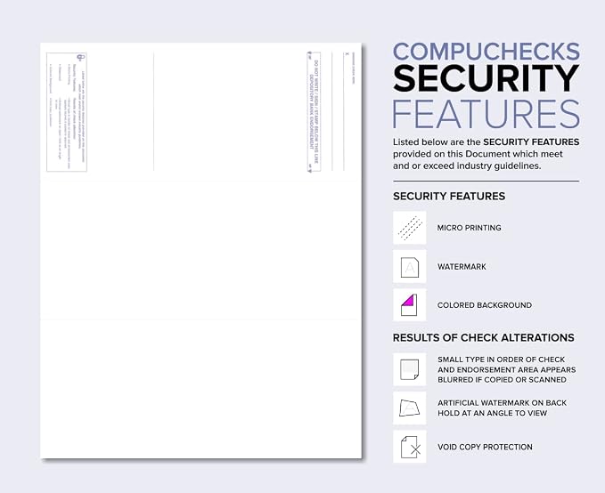 Compuchecks Check on Top Blank Check Paper - Image 2