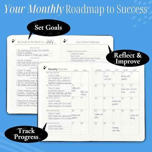 Goal Crazy Undated Planner – 90 Day Guided Journal & Productivity