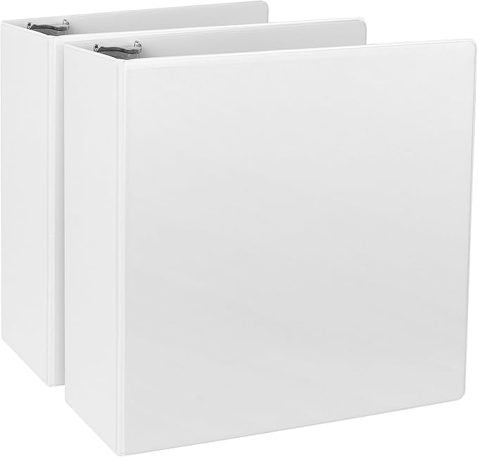 CIXILDTS 3-Inch 3 Ring Binder, Standard 3" Round Ring Binder Fit Letter Size by CIXILDTSOffice