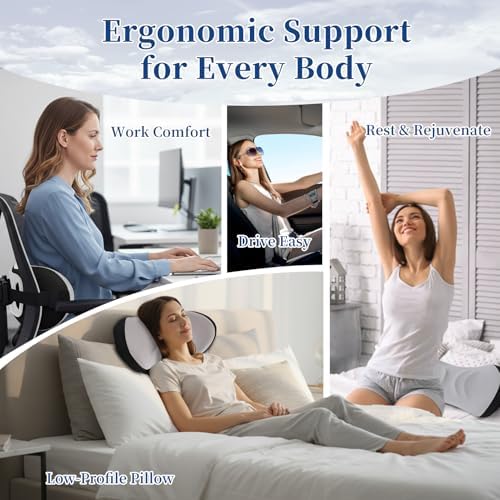 Ergonomic Lumbar Support Pillow for Office Chair, Car Seat