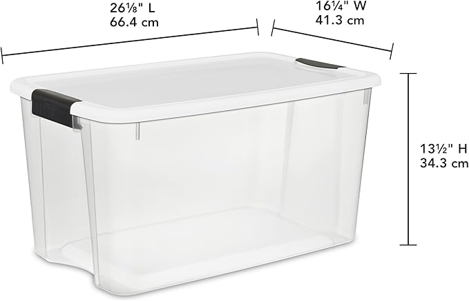 Sterilite 8 Pack Ultra Latching Box, Storage Bins - Image 3