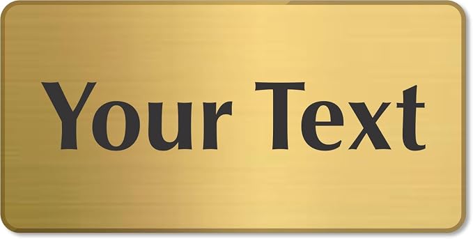 SmartSign Custom Brass Sign - Image 6