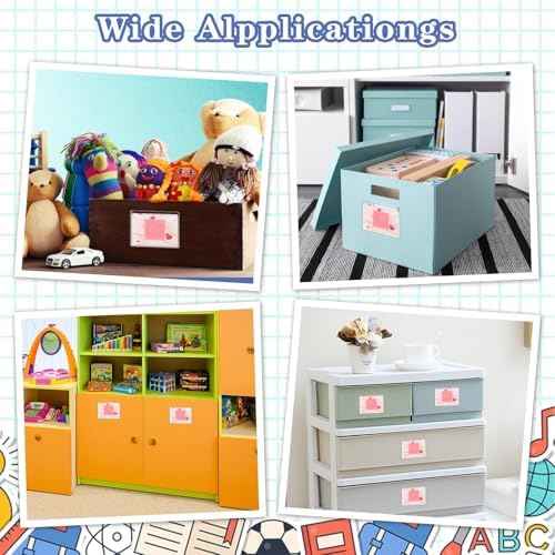 100 Pack Clear Adhesive Pockets 3" x 5" Index Card Pockets with Top Open for Loading Index Card Holder Clear Plastic Labels Holders Adhesive Plastic Sleeves for Organizing, Storage Bins, Library Cards