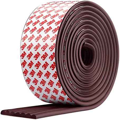 Upgraded Baby Proofing Edge Corner Protector, 16.4ft Edge Guards Padding with 3M Adhesive, Extra-Wide Soft Rubber Foam Padding, Furniture,Sharp Edge Safety Corner Edge Bumper Guard- Brown