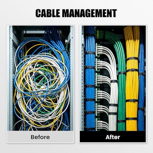 12 Inch Black Zip Ties, Heavy Duty Self Locking Wire Ties,1000PCS Plastic Cable Ties Straps for Cable Management, Fencing, Electrical,Christmas,Weding Fastening,Indoor and Outdoor Use