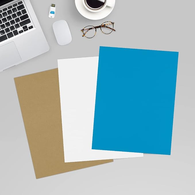 LUXPaper 8.5" x 11" Paper | Letter Size | Pool Blue | 80lb. Text | 50 Qty - Image 6