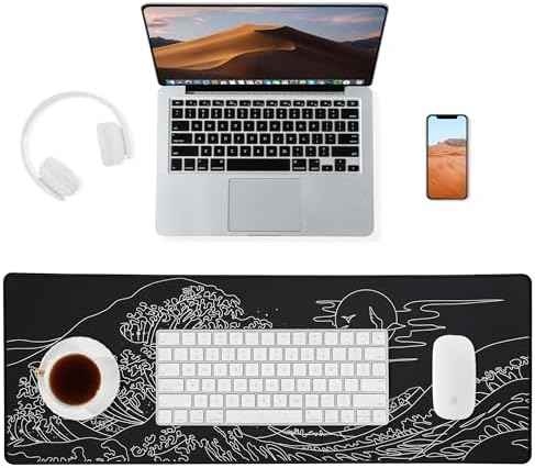ALOANES Waterproof Gaming Mousepad Large Mouse Mat Non-Slip Rubber Base