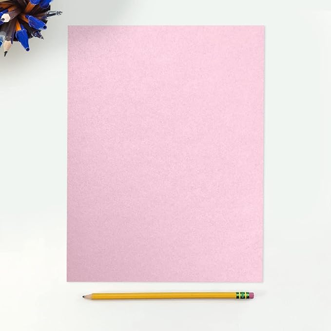 LUXPaper 8.5" x 11" Paper | Letter Size | Rose Quartz Metallic | 80lb. Text | - Image 3