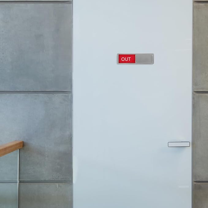 Mipcase 2pcs Office Door Status Signs Sliding Indicators - Image 8