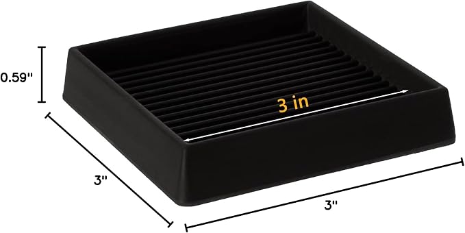 VOCOMO 3X3 Rubber Caster Cups, Non Slip Furniture Pads, Anti-Slip Gripper - Image 8