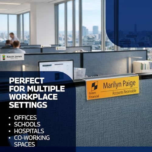 Acrylic Name Plate Holder – 8.5 x 2.5, 40 Pack