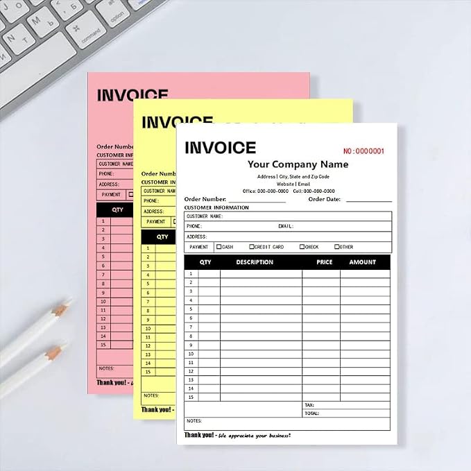 Custom Carbonless Sales Invoice Form Books - Image 5