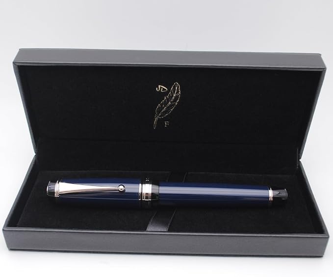 xixixiaozhu Metal Big Fountain Pen Set Medium Nib 0.7mm, Includes Ink Refill - Image 5