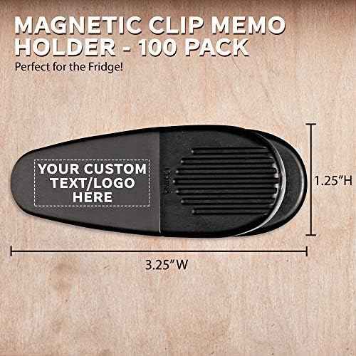 Custom Magnetic Memo Holders Set of 10/50/100 by DISCOUNT PROMOS