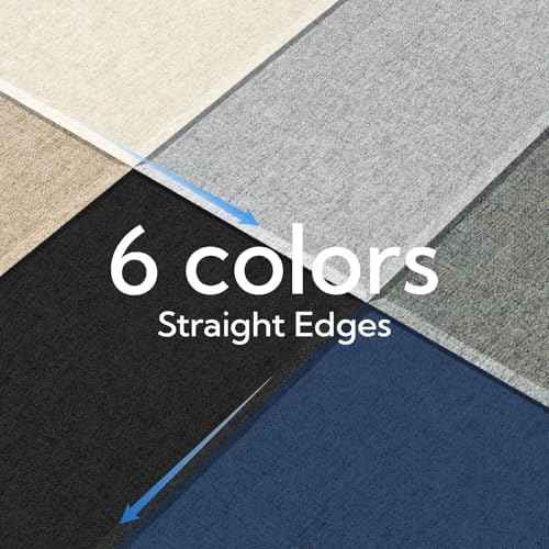 Olanglab Fiberglass Acoustic Wall Panels 4 Pack, 11.8'' x 23.6'' Sound Panels, Fabric Wrapped Sound Proof Panels for Walls (Light Gray)