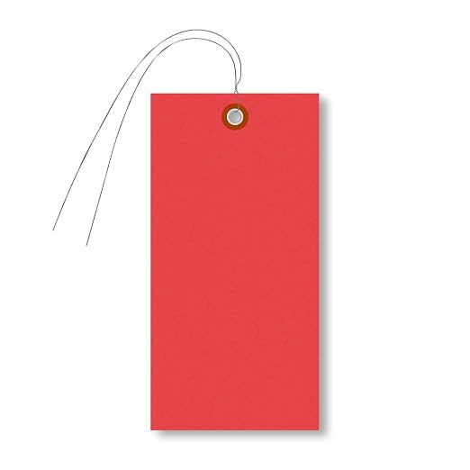 SmartSign Red Tyvek Shipping Tags by SmartSign