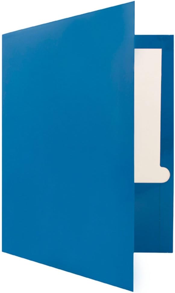 JAM PAPER Laminated Two Pocket Glossy School Folders - Image 4
