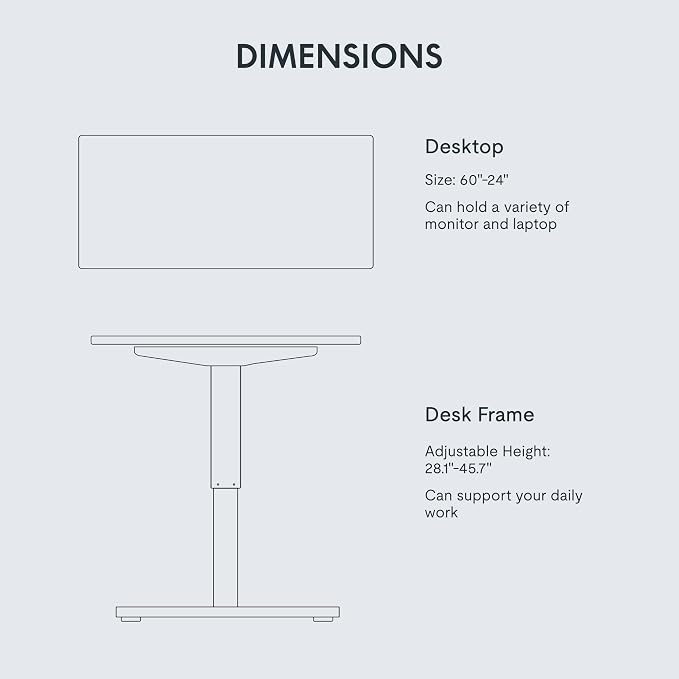 FLEXISPOT EN1 One-Piece Standing Desk - Image 6