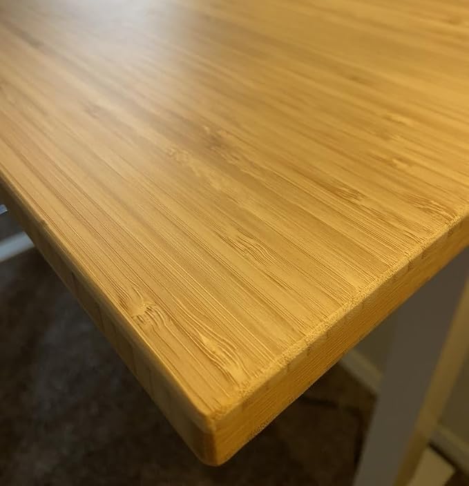 FLEXISPOT EN1 Bamboo Standing Desk, 55 x 28 Inches Whole-Piece Electric Height - Image 8