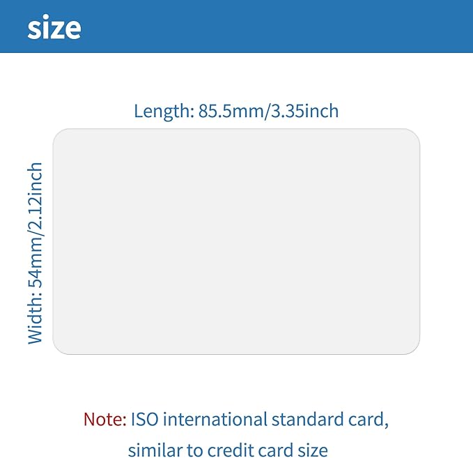 25 Pack - Premium Blank PVC Cards - Image 4