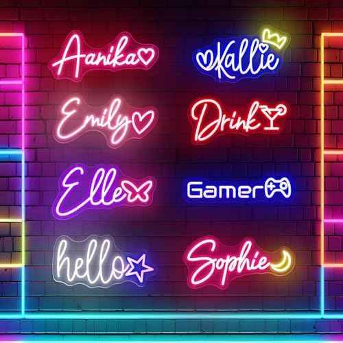 Custom Neon Sign for Wall Decor Personalized Dimmable LED Neon Sign Lights