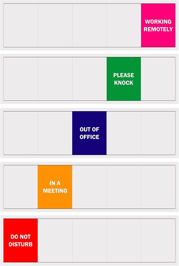 Office Door Sign, Do Not Disturb/Please Knock/Out of Office/in a - Image 8