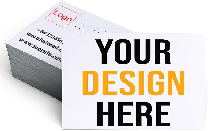 1000Pcs Custom Business Cards Add Photo/Text/LOGO Personalized Business by MornLu