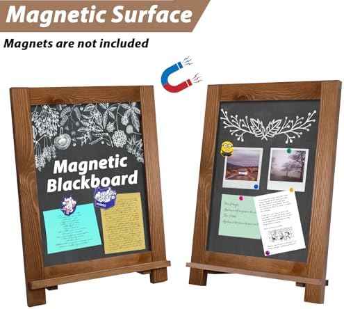 Magnetic Chalkboard 10"x14" Small Chalkboard Signs with Stand