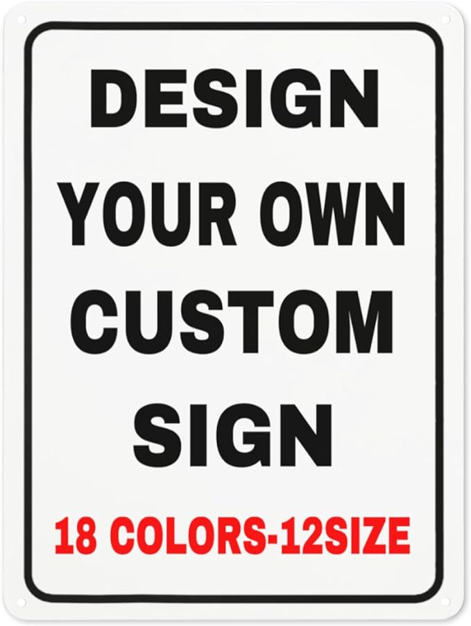Custom Signs Outdoor Metal Personalized Signs by Custom