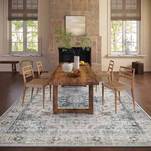Area Rugs 9x12 Living Room: Washable Bedroom Rug Non Slip Boho Large Carpet