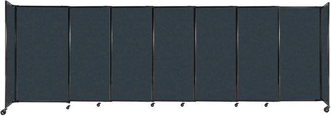 Versare Straightwall Sliding Portable Wall Partition | Freestanding Office by VERSARE